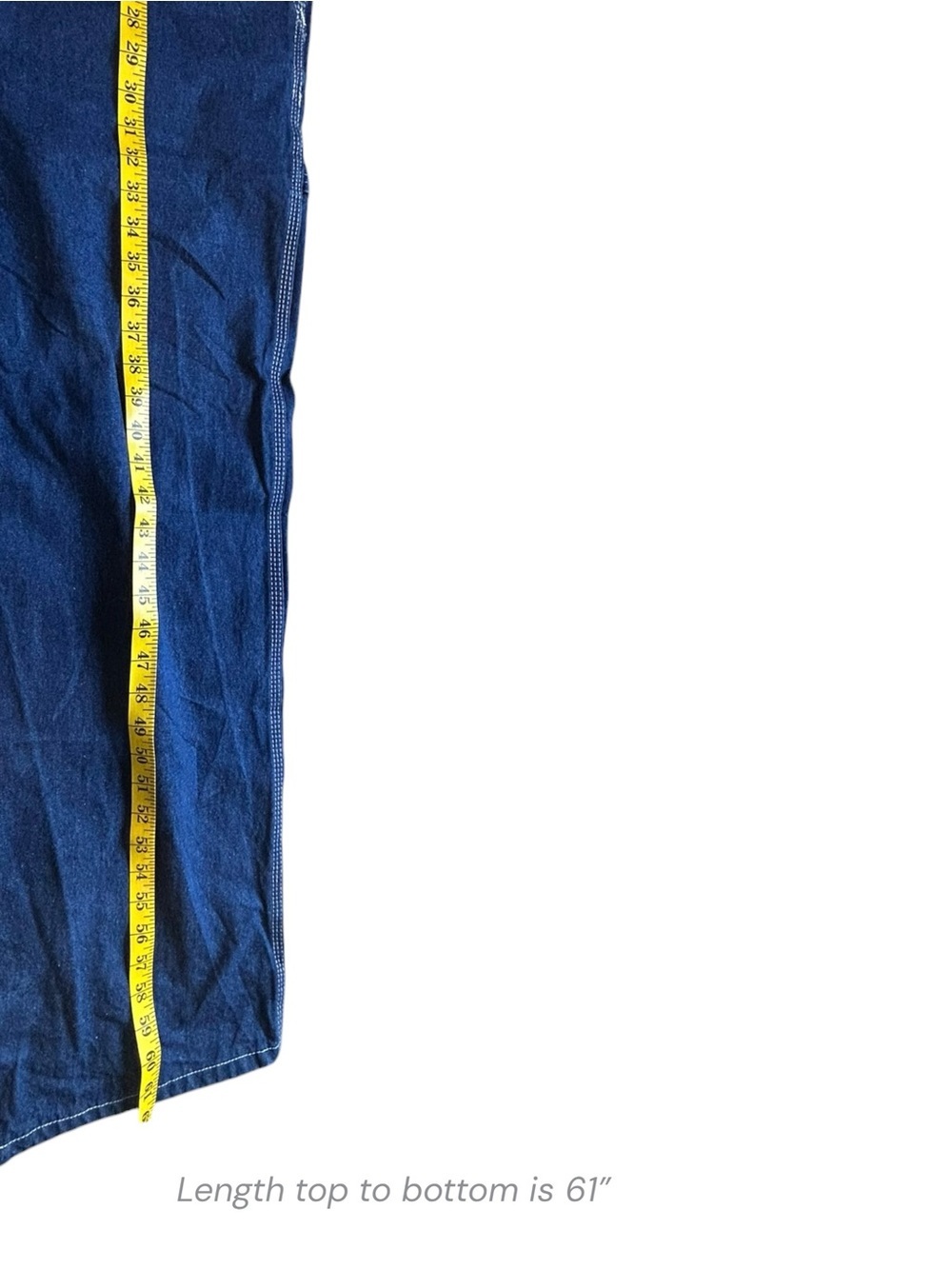 Dickies Denim Bib Overalls Carpenter Workwear Blue Men’s 40x30 - Picture 12 of 16